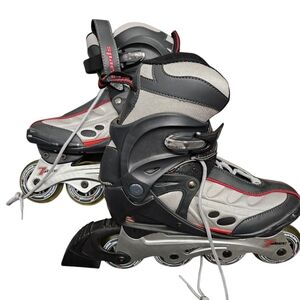 SPARK FORWARD Youth Size 6 Inline Skates Gray Black Red